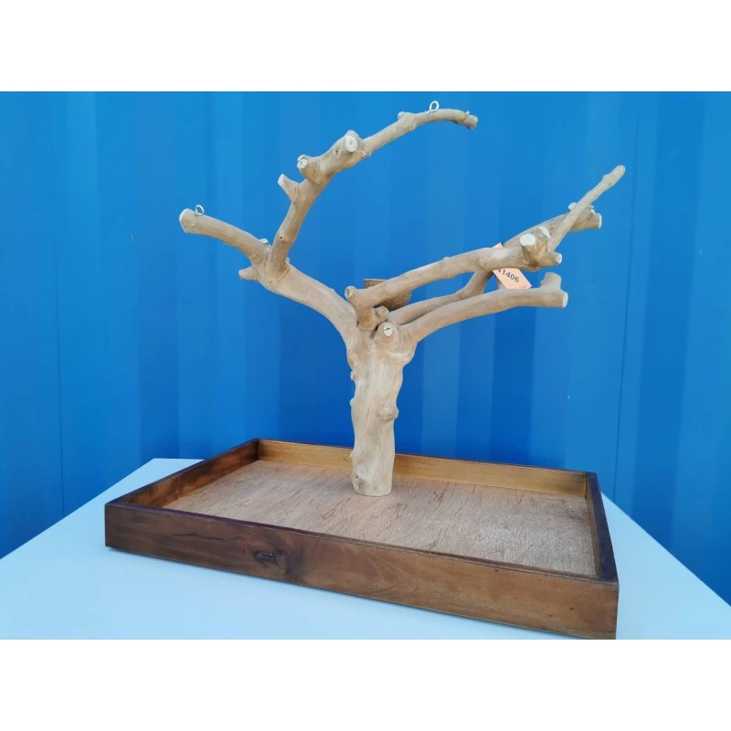 Aire De Jeux En Bois De Java Avec Socle - Medium - Back Zoo Nature 5 Aire De Jeux En Bois De Java Avec Socle - Medium - Back Zoo Nature – Image 3