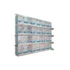 Batterie De 12 Cages 64x30x34 Modèle Champion- New Canariz -Oiseaux De Compagnie batterie de 12 cages 64x30x34 modele champion new canariz 3000 new canariz livree avec un systeme de rouleaux de papier comme fo
