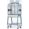 Cage Chromée Pour Perruches Avec Pied - Parma -Oiseaux De Compagnie cage chromee pour perruches avec pied parma 15551 kinlys dimensions 68 x 51x 154 cm livree avec 2 perchoirs et 3 mangeoires supp
