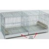Cage Cova Métal Avec Tiroirs En Plastique 90x40x45cm -Oiseaux De Compagnie cage cova metal avec tiroirs en plastique 90x40x45cm 111019002 grizo cage cova metal avec tiroirs en plastique 90x40x45cm livree