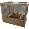 Cage De Chant En Bois 21x24x16cm -Oiseaux De Compagnie cage de chant en bois 21x24x16cm 117320000 grizo cage de chant en bois disposant de 2 perchoirs et 2 trous pour mangeoires exter