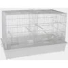 Cage Domus Molinari Blanc 65x34x43cm -Oiseaux De Compagnie cage domus molinari blanc 65x34x43cm 1560032 domus molinari cette cage de dimensions 65x34x43 cm est ideale pour les canaris ou