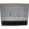 Cage Exposition Perruches Noir En PVC