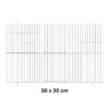 Façade De Cage En Métal 50x30cm - Fauna -Oiseaux De Compagnie facade de cage en metal 50x30cm fauna 14612 fauna birdproducts facade de cage chromee pour la construction de batteries pour bec