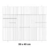 Façade De Cage En Métal 50x40cm - Fauna -Oiseaux De Compagnie facade de cage en metal 50x40cm fauna 14616 fauna birdproducts facade de cage chromee pour la construction de batteries pour bec
