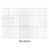 Façade De Cage En Métal 60x40cm - Fauna -Oiseaux De Compagnie facade de cage en metal 60x40cm fauna 14626 fauna birdproducts facade de cage chromee pour la construction de batteries pour bec