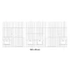 Façade De Cage En Métal Avec Portes Mangeoires 100x40cm - Fauna -Oiseaux De Compagnie facade de cage en metal avec portes mangeoires 100x40cm fauna 14658 fauna birdproducts facade de cage chromee pour la constructi