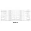 Façade De Cage En Métal Avec Portes Mangeoires 80x30cm - Fauna -Oiseaux De Compagnie facade de cage en metal avec portes mangeoires 80x30cm fauna 14644 fauna birdproducts facade de cage chromee pour la constructio