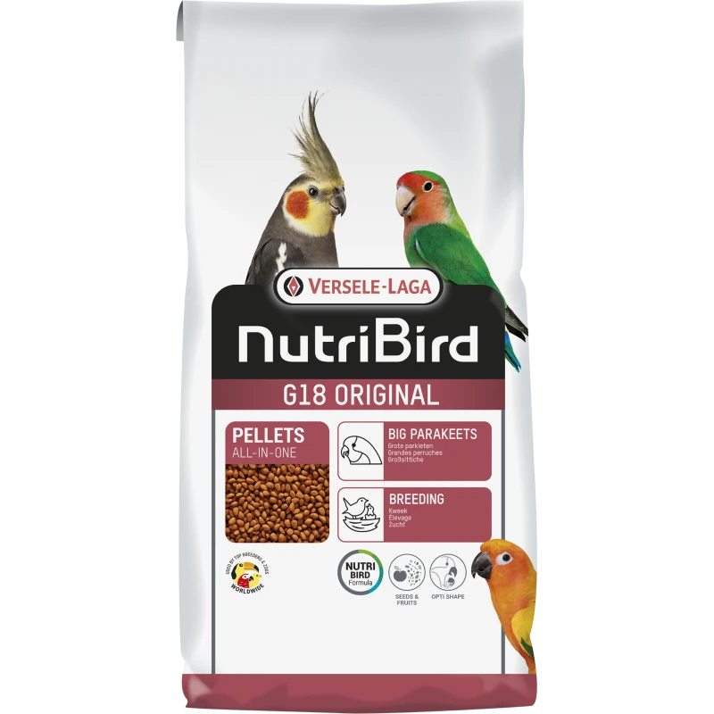 G18 Original Granulés Extrudés - Aliment D'élevage Pour Grandes Perruches 10kg - Nutribird 3 G18 Original Granulés Extrudés - Aliment D'élevage Pour Grandes Perruches 10kg - Nutribird