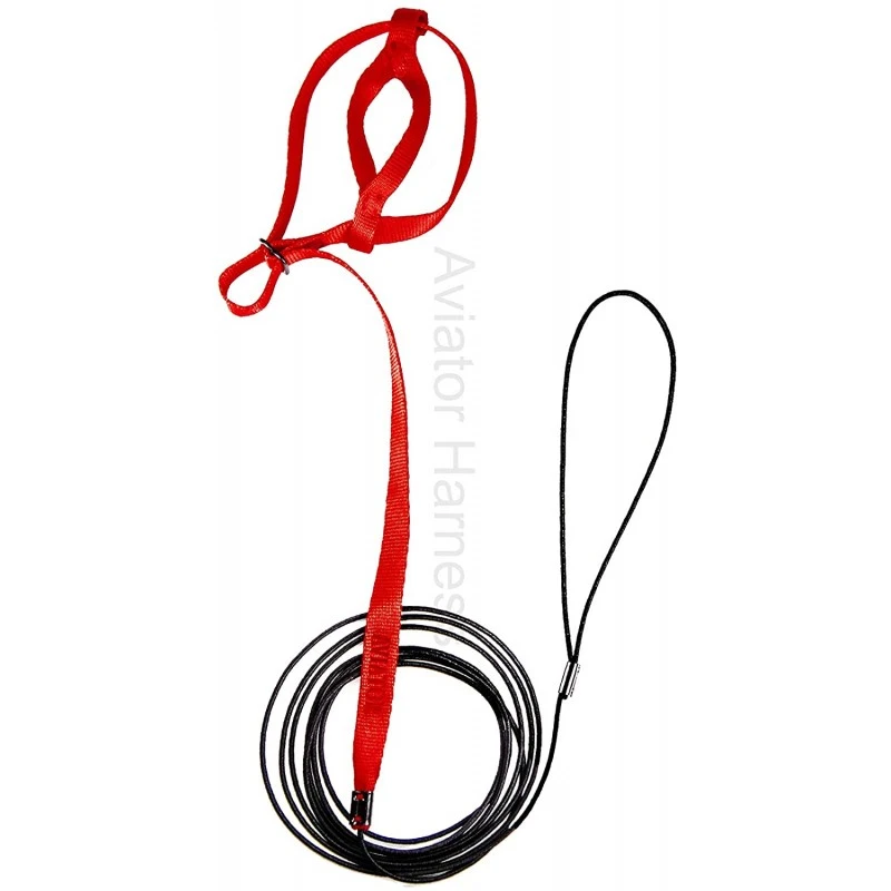 Harnais Pour Perroquet AVIATOR Large Rouge 4 Harnais Pour Perroquet AVIATOR Large Rouge – Image 2