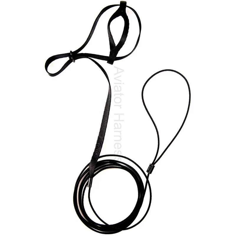 Harnais Pour Perroquet AVIATOR Medium Noir 4 Harnais Pour Perroquet AVIATOR Medium Noir – Image 2