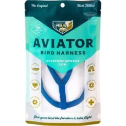 Harnais Pour Perroquet AVIATOR Mini Bleu