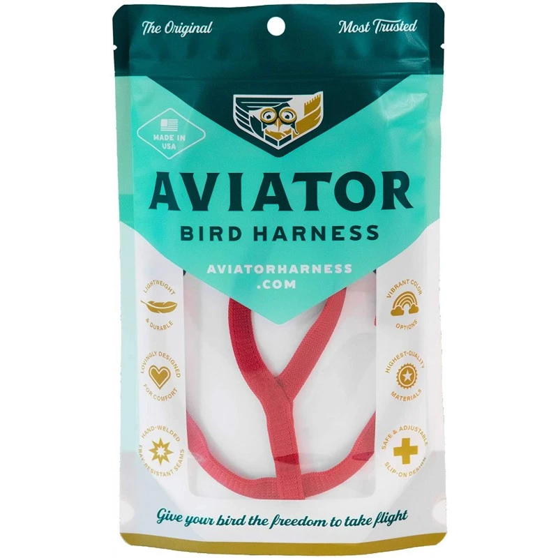 Harnais Pour Perroquet AVIATOR X-Small Rouge 3 Harnais Pour Perroquet AVIATOR X-Small Rouge