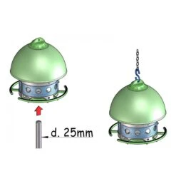 Mangeoire Extérieure Space GARDEN - Modèle Vert - S.T.A. Soluzioni -Oiseaux De Compagnie mangeoire exterieure space garden modele vert sta soluzioni m057verde sta soluzioni space garden est une mangeoire exterieure qu 2