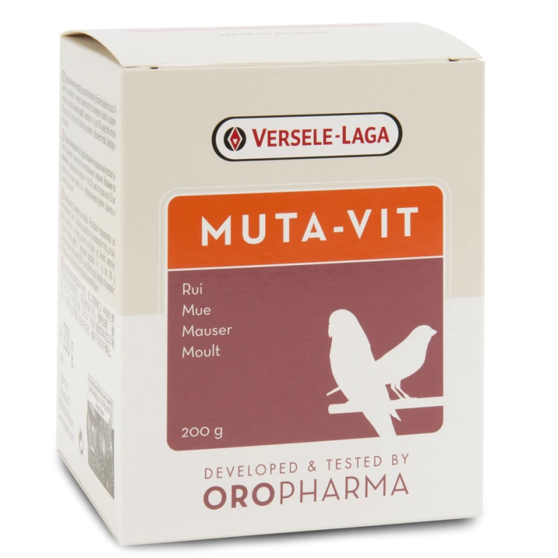 VERSELE-LAGA Oropharma Muta-Vit 200gr - Mélange De Vitamines Et De La Méthionine Pour La Mue - Oiseaux 3 VERSELE-LAGA Oropharma Muta-Vit 200gr - Mélange De Vitamines Et De La Méthionine Pour La Mue - Oiseaux