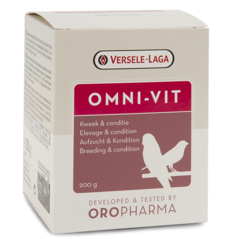 VERSELE-LAGA Oropharma Omni-Vit 200gr - Mélange De Vitamines Pour L'élevage Et La Condition - Oiseaux 3 VERSELE-LAGA Oropharma Omni-Vit 200gr - Mélange De Vitamines Pour L'élevage Et La Condition - Oiseaux