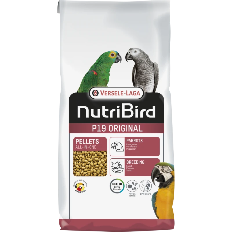 P19 Original Granulés Extrudés - Aliment D'élevage Pour Perroquets 10kg - Nutribird 3 P19 Original Granulés Extrudés - Aliment D'élevage Pour Perroquets 10kg - Nutribird