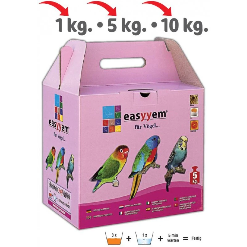 Patée Aux Oeufs Pour Perruches 5kg - Easyyem 3 Patée Aux Oeufs Pour Perruches 5kg - Easyyem