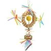 Pendentif Rond Coloré En Paille Multicolore 35x20x5,5cm - Duvo+ -Oiseaux De Compagnie pendentif rond colore en paille multicolore 35x20x55cm duvo 12704 duvo pendentif rond colore en paille multicolore jouet en pail
