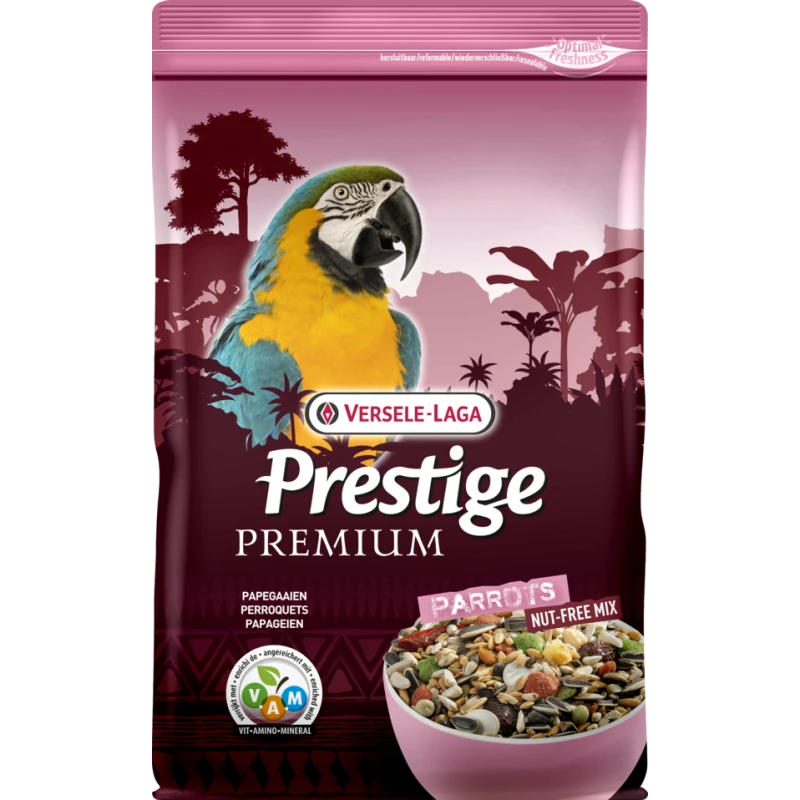 Prestige Premium Perroquets Sans Noix 2kg - Mélange De Graines Enrichi En Granulés VAM 3 Prestige Premium Perroquets Sans Noix 2kg - Mélange De Graines Enrichi En Granulés VAM