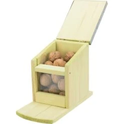 Réserve De Nourriture Pour écureuil - Trixie -Oiseaux De Compagnie reserve de nourriture pour ecureuil trixie 59607 trixie reserve de nourriture pour ecureuil avec toit ouvrant bois de pin impreg 3