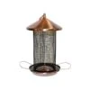 Silo D'alimentation En Cuivre 55cm -Oiseaux De Compagnie silo dalimentation en cuivre 55cm 17320 benelux mangeoire silo en treillis metal et couvercle ideal pour arachides et tournesol