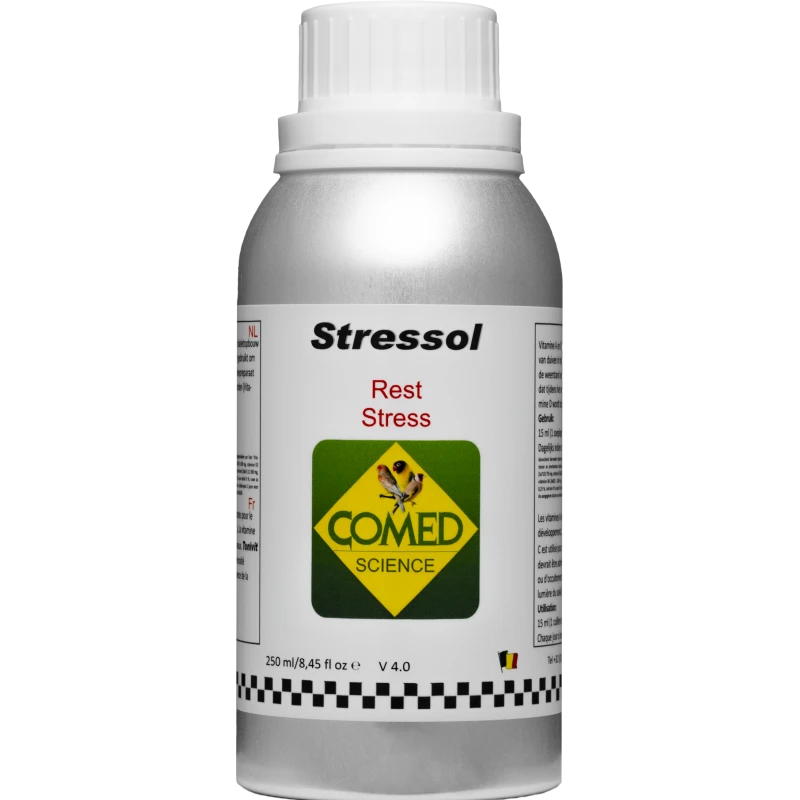 Stressol Bird, Diminue Les Effets Négatifs Du Stress Aux Expositions 250ml - Comed 3 Stressol Bird, Diminue Les Effets Négatifs Du Stress Aux Expositions 250ml - Comed
