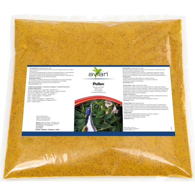 Stuifmeel Gemalen / Beepollen 500gr - Avian 3 Stuifmeel Gemalen / Beepollen 500gr - Avian