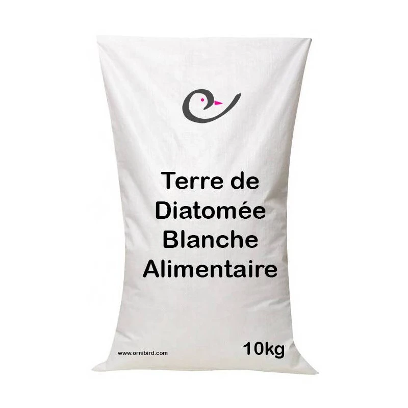 Terre De Diatomée Alimentaire Blanche 10kg - Ornibird 3 Terre De Diatomée Alimentaire Blanche 10kg - Ornibird