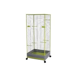 Volière Plastique Gris 65x54x150cm